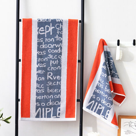 Serviette de bain en coton épais, douce et absorbante, 1 pièce, pour le bain, les mains, le visage, le fitness et le spa - Rouge littéraire