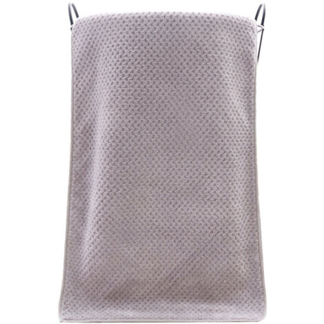 Serviette de bain en velours de corail, serviette de bain de couleur Pure à Absorption d'eau, pour salle de bain grise d'hôtel