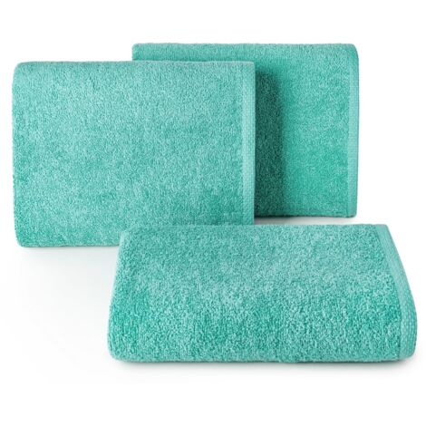 SERVIETTE DE BAIN EUROFIRANY CLASSIQUE EN COTON DOUX 1 50X100CM MENTHE FONCÉE