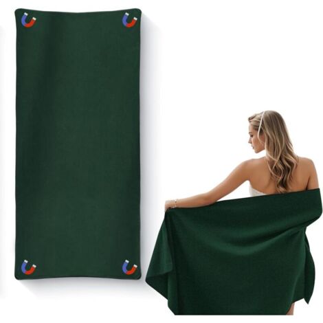 Serviette de bain magnétique d'extérieur 190 x 76 cm, séchage rapide, en microfibre avec coins magnétiques, ultra-absorbante,pour la plage, la piscine