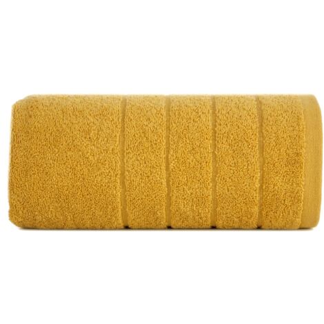 SERVIETTE DE BAIN MOELLEUSE ET ABSORBANTE EUROFIRANY DALI 70X140CM MOUTARDE