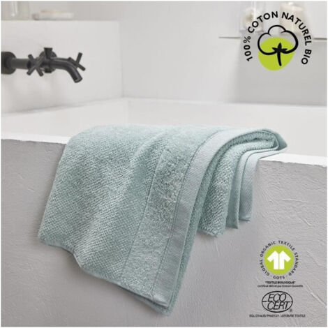 Serviette de bain - TODAY - 50 x 90 cm - Coton - Organic Celadon