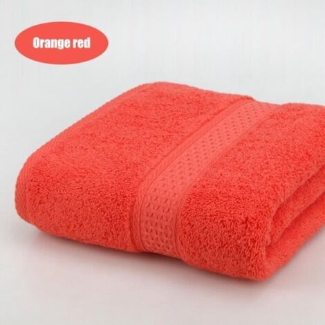 Serviette de bain,Grande serviette de bain japonaise en coton pur,17 couleurs,Super absorbante,épaisse,douce- 70x140cm -2 pcs[V]