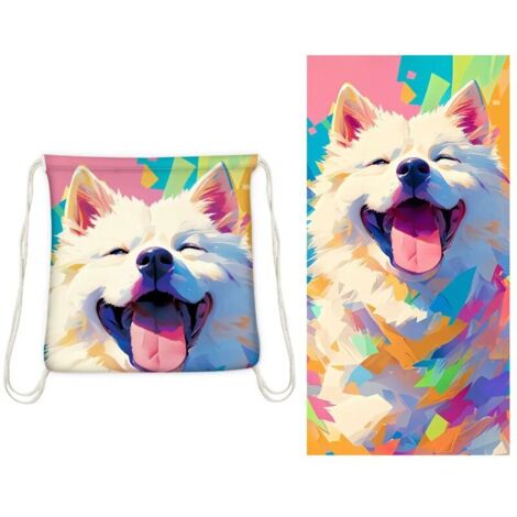 Serviette de piscine à séchage rapide, serviette de plage 2 en 1 Serviette de camping absorbante se replie dans un sac - Sac de rangement, pliable, 80 x 160 cm, convient pour la piscine, la salle de