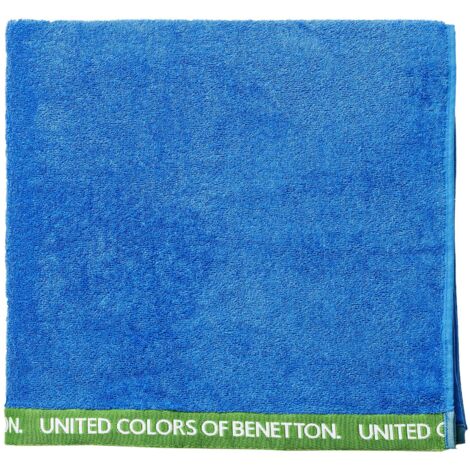 SERVIETTE DE PLAGE 90X160CM 380GSM 100% COTON VELOUR BLEU ARC-EN-CIEL
