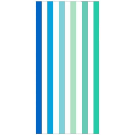 Serviette de plage à rayures, drap de bain d'été grande taille, douce et à séchage rapide.