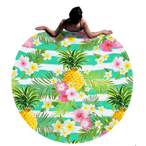 SERVIETTE DE PLAGE ANANAS 150 CM