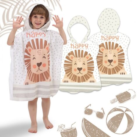 SERVIETTE DE PLAGE Cape enfant HAPPY 60 x 60 cm PEL02WZ1