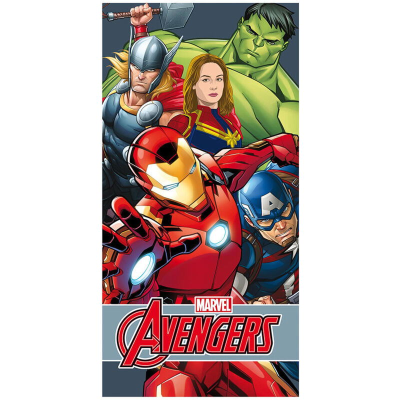 Serviette de plage en coton 300g 70 x 140cm Avengers