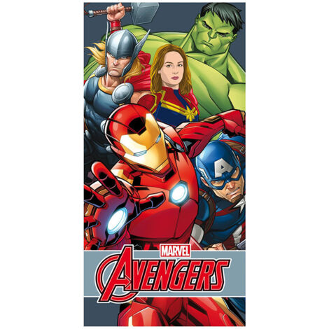 Serviette de plage en coton 300g 70 x 140cm avengers