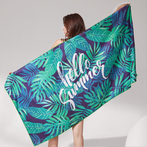 Serviette de plage en microfibre anti-sable, légère, résistante au sable, Quick-D
