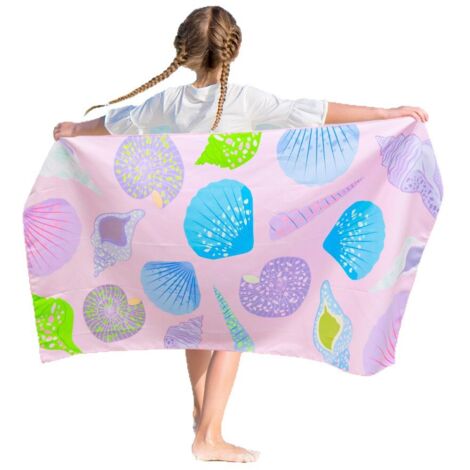 Serviette de plage en microfibre, douce, absorbante, anti-sable, séchage rapide, compacte pour salle de bain, SPA, gym, natation, yoga, 75×150cm