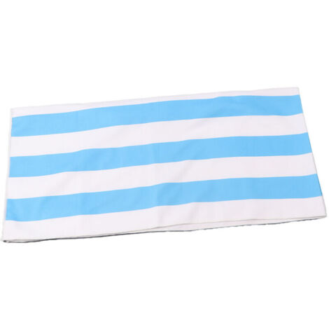 Serviette de plage en microfibre rayée, séchage rapide, douce et ultra-absorbante, 150 x 75 cm, bleue