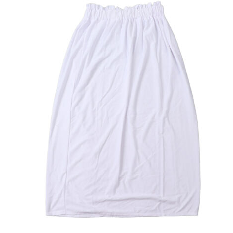 Serviette de plage femme en coton - Top tube et jupe de bain pour voyage - Blanc