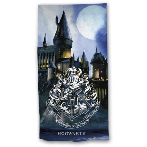 AYMAX Serviette de plage - Harry Potter - Blason - Hogwarts- - Ecole - 70x140 cm