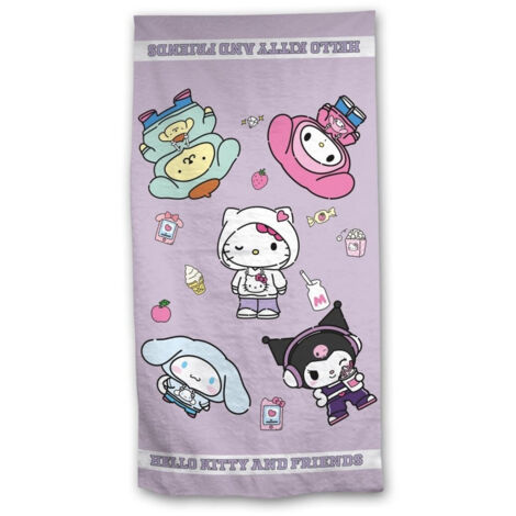Serviette de plage - Hello Kitty et ses amis - 90x170 cm