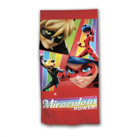 Serviette de plage - Miraculous Ladybug - 70 cm x 140 cm
