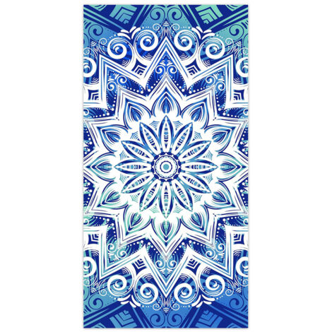Serviette de plage motif mandala, légère, séchage rapide, pour piscine, vacances, voyages et activités extérieures d’été