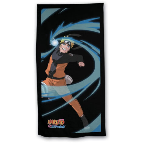 Serviette de plage - Naruto avec orbe à l'attaque- 70x140 cm
