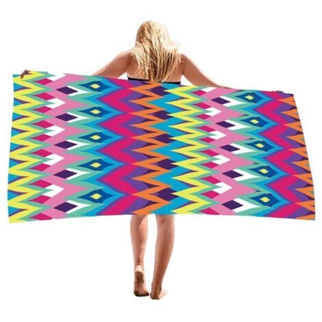 Serviette de plage polyvalente en microfibre à séchage rapide