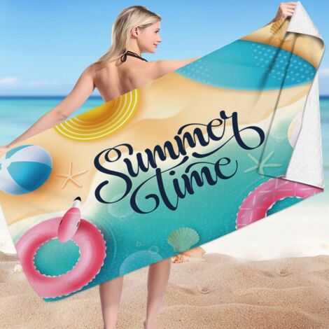 Serviette de plage rectangulaire SUMMER TIME 150x70 REC54WZ10