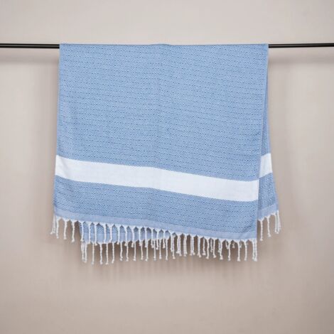 Serviette de plage - Serviette de sauna XXL - Serviette de bain épaisse et douce - 100 x 180 cm - Séchage rapide - Serviette de hammam de qualité supérieure avec motif diamant pour hommes
