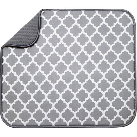Serviette De Sechage En Microfibre - Absorbante Reversible Pour Cuisine - Protection Plan De Travail - 60 X 40 Cm - 1 Piece