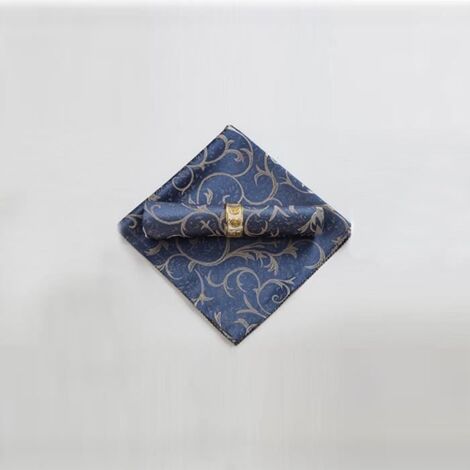 Serviette de Table - Type 8 - 10 pièces - 48x48 cm - Lavable - Bleu