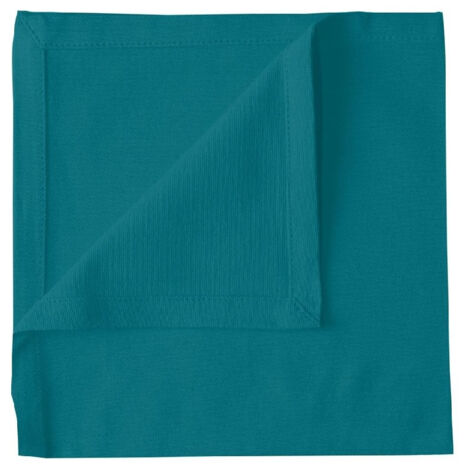 Serviette de table unie et colorée Bleu Canard 40x40 cm
