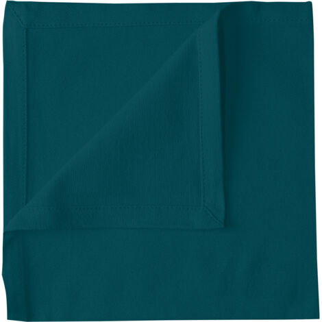 Serviette de table unie et colorée Vert emeraude 40x40 cm