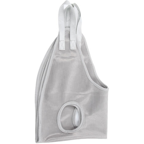 Serviette de Toilettage pour Chien avec Support et Surface Abrasive - Gris Taille Moyenne