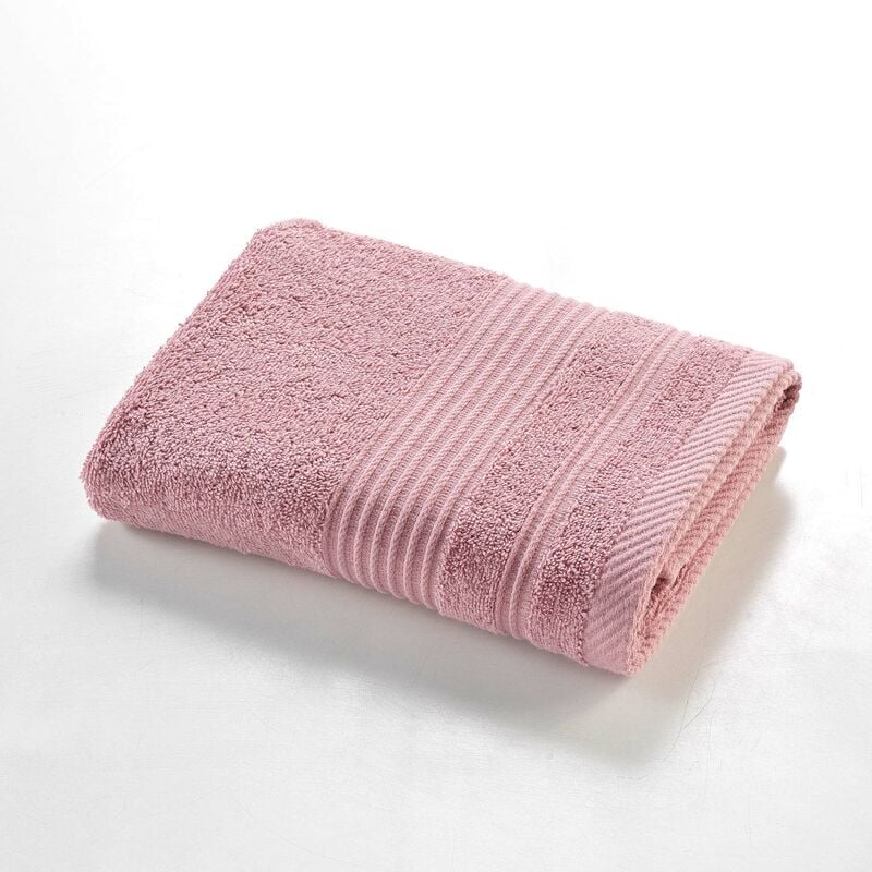 1001kdo - serviette de toilette 50 x 90 cm tendresse rose