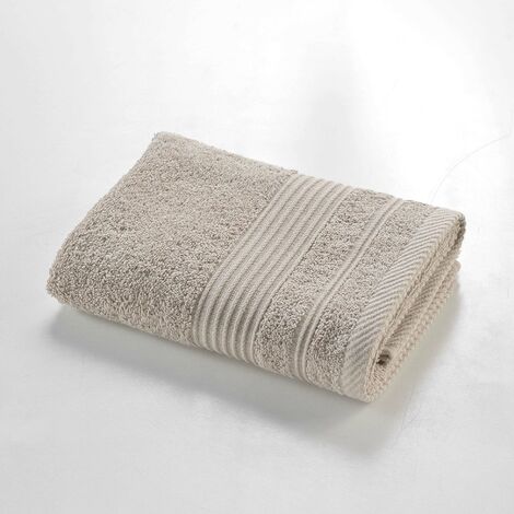 Serviette de toilette 50 x 90 cm Tendresse taupe