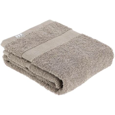 Serviette de toilette 50x90 cm 100% coton - taupe - Tendance