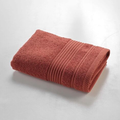Serviette de Toilette 50x90 cm - 100% Coton - Terracotta