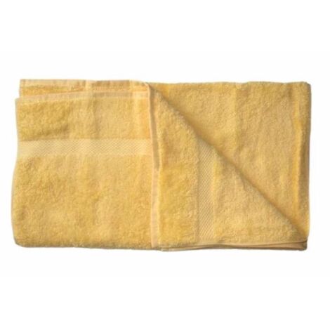 Serviette de toilette coton bio coloris Jaune soleil