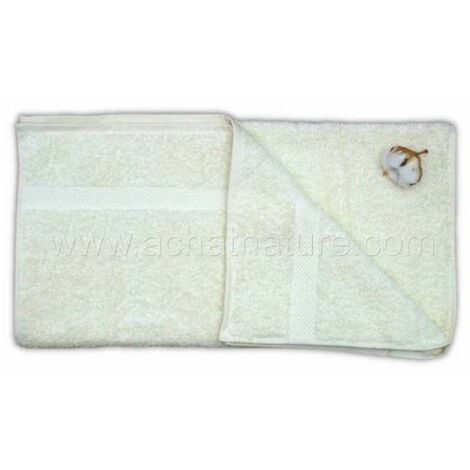 Serviette de toilette coton bio coloris naturel