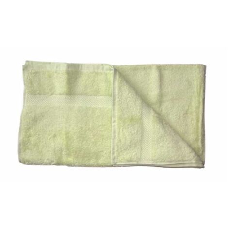 Serviette de toilette coton bio coloris Vert tilleul