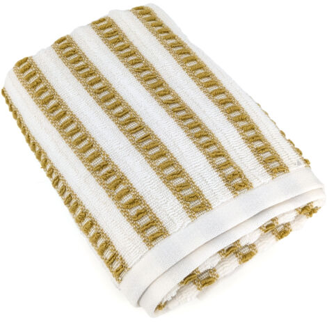 Serviette de toilette coton SANTORINI A rayures