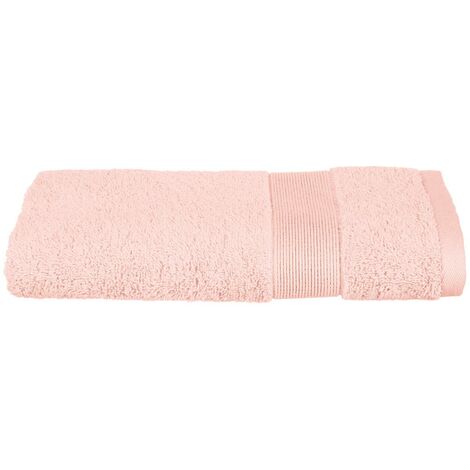 Serviette de toilette en Coton Rose tissu éponge 50 x 90 cm - Atmosphera