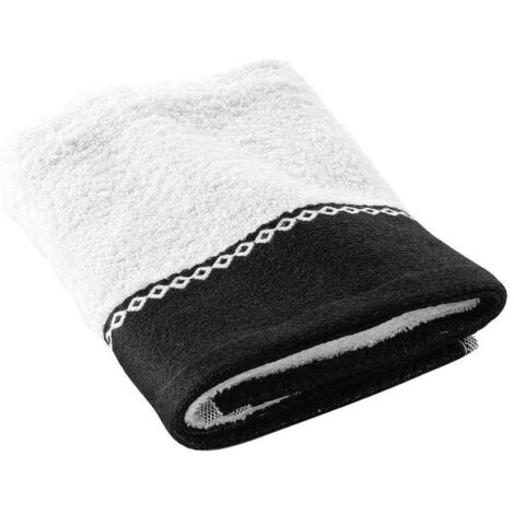 Serviette de toilette en éponge jacquard SARASO