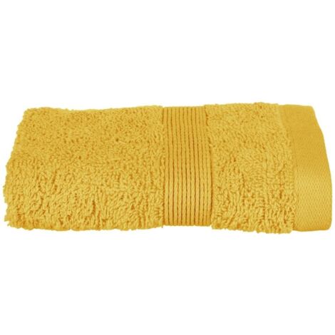 Serviette de toilette invite 30 x 50 cm Couleur moderne ocre