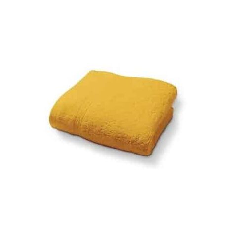 Serviette de toilette moutarde 50x90 cm - 50 x 90 cm - Moutarde