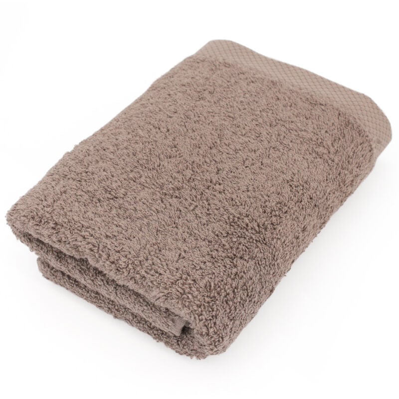 linnea - serviette de toilette pure - marron taupe