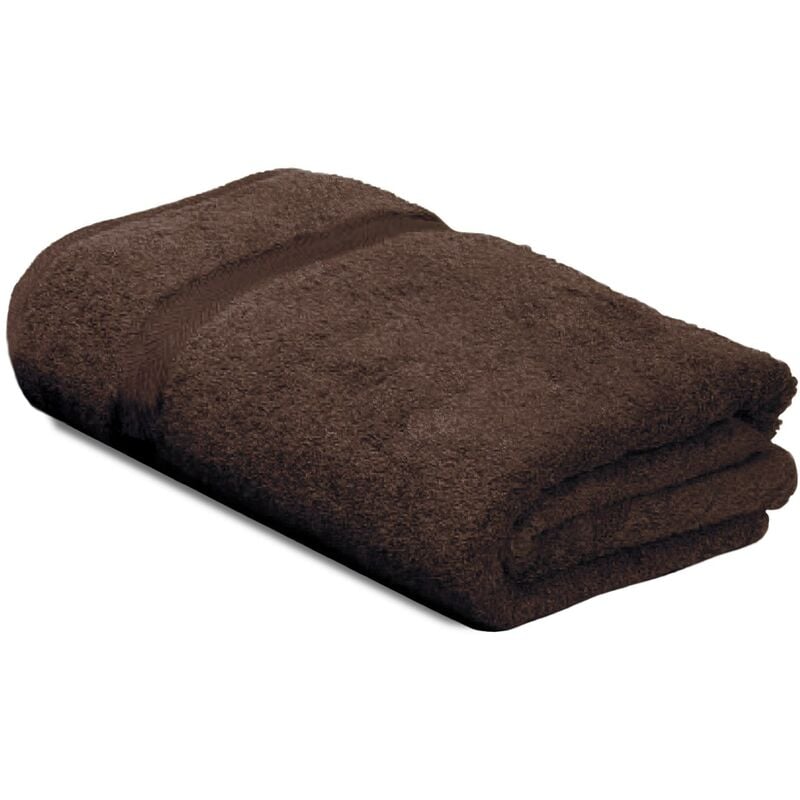 linnea - serviette de toilette royal cresent 50x100 cm - marron chocolat