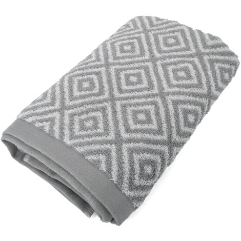 Serviette de toilette SYMETRIE coton Losanges