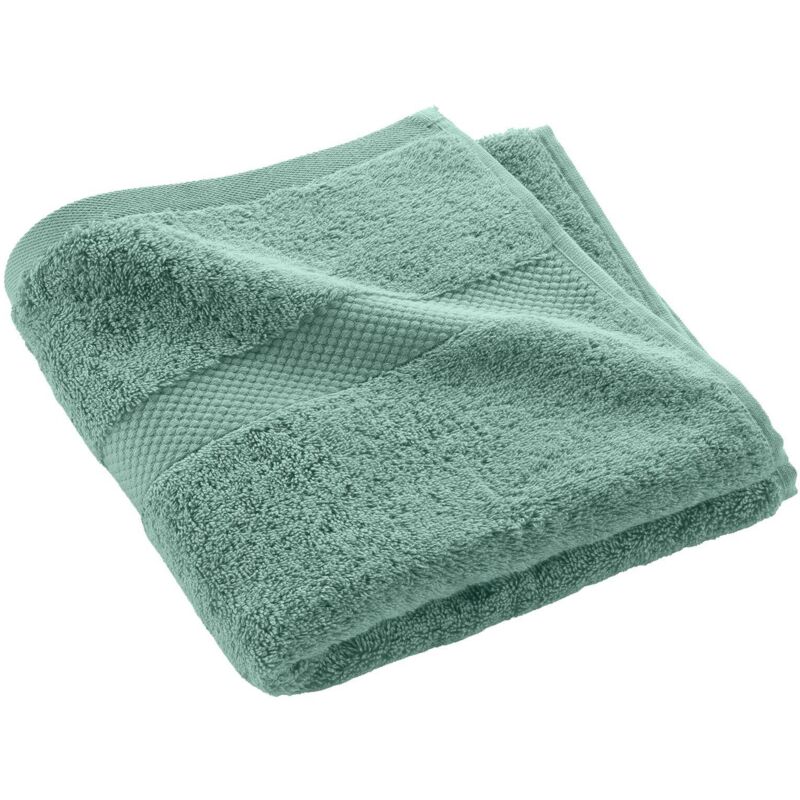 Serviette en coton lisse, celadon, 50 x 90 cm