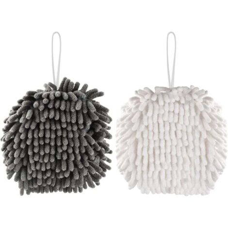 Serviette en microfibre douce et moelleuse, petite serviette absorbante à suspendre et à séchage rapide pour la cuisine, la salle de bain et les toilettes.