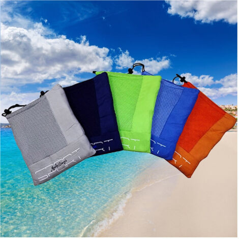 Serviette En Microfibre Pour Le Sport, La Plage, Le Camping Et La Mer, Différentes Couleurs