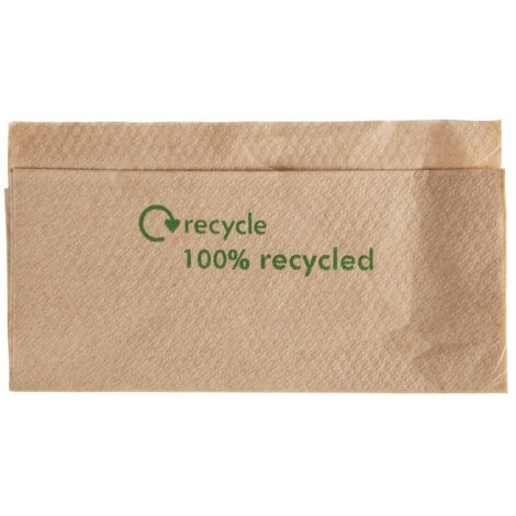 Serviette en papier 1 pli recyclé avec distributeur - Carton de 6000 pièces